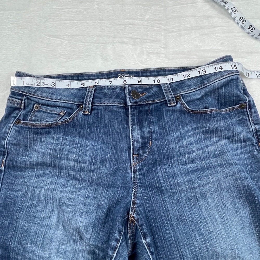 Ann Taylor Loft Modern Skinny Jeans Womens 8P Medium Wash Blue Stretch Petite - Picture 5 of 11